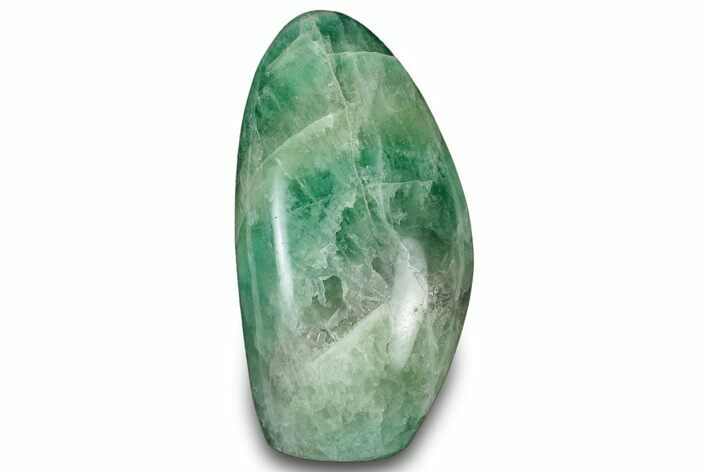 Free-Standing, Polished Green Fluorite - Madagascar #304783